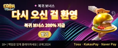 매일 충전 리로드 보너스 promotion